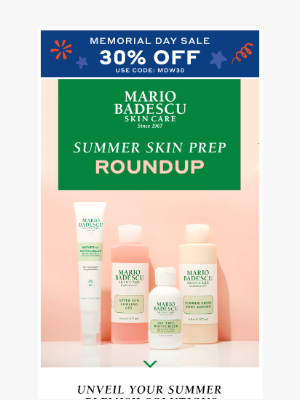 Mario Badescu Skin Care - Memorial Day Sale Is ON: 30% Off is (Almost) Over!