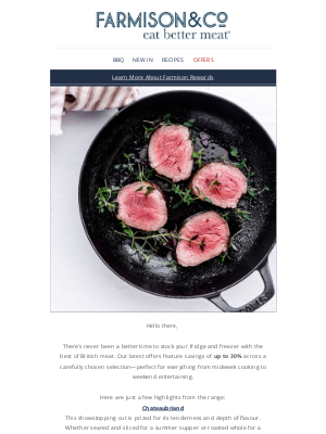 Farmison & Co - Up to 30% Off: Make the Most of Summer Dining