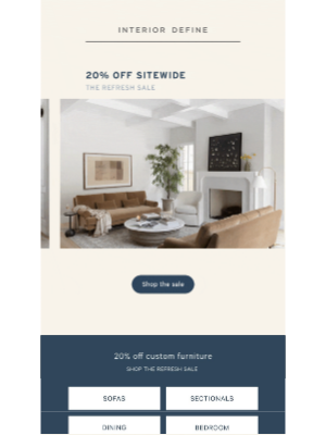 Interior Define - Don’t Miss It: 20% Off Sitewide