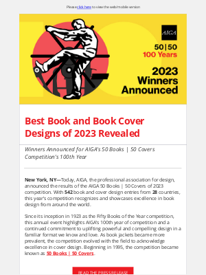 AIGA - Best Book and Book Cover Designs of 2023 Announced!