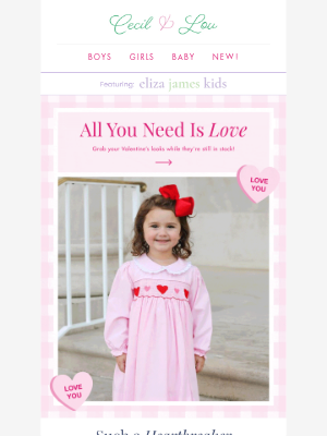 Smocked Threads by Cecil and Lou - 💗 Heart Day is On The Way!