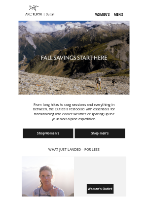 Arc’teryx - Outlet exclusives: see what’s new
