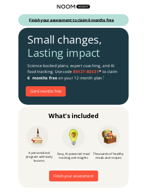 Noom - There's still time to claim 6 months free 💪
