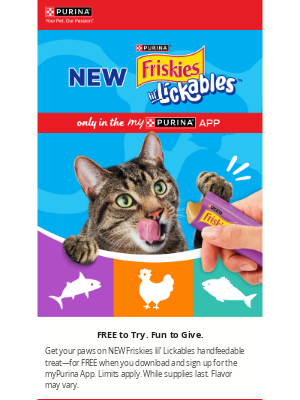 Purina - Get an Exclusive First Taste... for FREE!