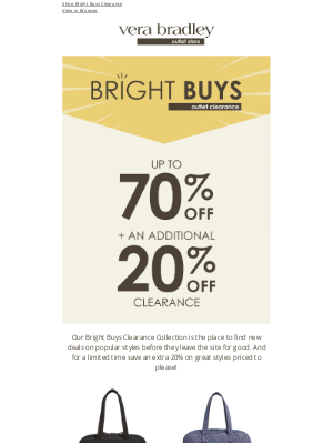 70% off Clearance + an extra 20% off!