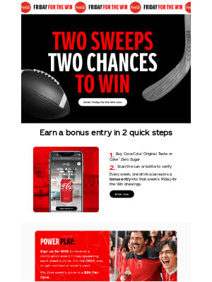 Coca-Cola Store - robert, new prizes are skating your way in our Hockey Sweeps