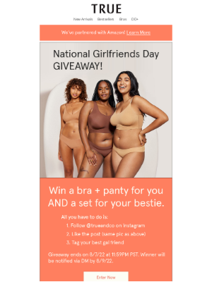 True&Co - GIVEAWAY! It’s National Girlfriends’ Day