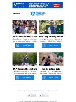 FanDuel - PGA Championship Bets, Props, and DFS Plays