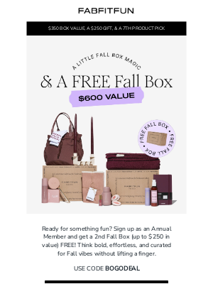 FabFitFun - Sign Up For A Surprise Fall Box With Annual
