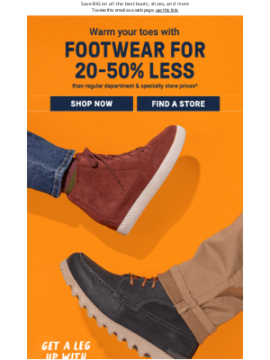 Sierra - 20-50% less*: Footwear for any occasion