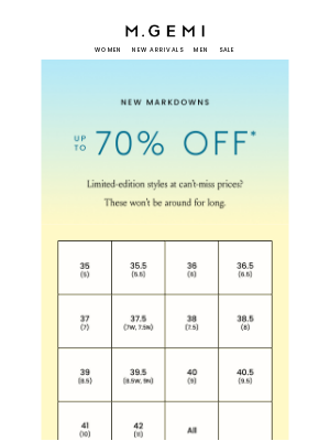 M. Gemi - Two Words: New Markdowns
