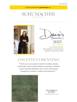 Schumacher and Co. - Our Creative Director’s Latest Go-To’s!