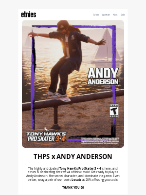 Emerica - Andy Anderson in THPS