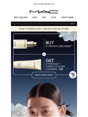 MAC Cosmetics - Final Hours: This Hyper Real™ Fresh Canvas Cleanser is just $20!
