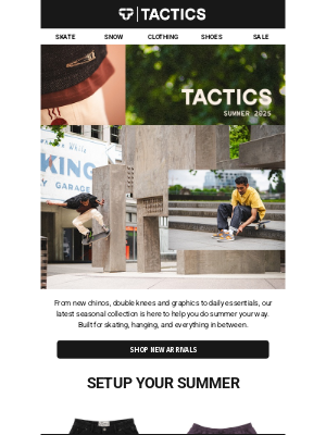 Tactics - Tactics Summer 25 apparel is here