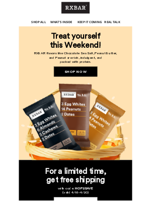 RXBAR - A Hoppin’ Good Deal—Free Shipping Inside! 🐰