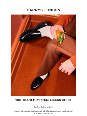 Harry's of London - The New Harleys Are Here! The Most Comfortable Shoe In The World?