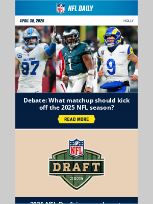NFL - Which Teams Should Play in the 2025 NFL Kickoff Game?