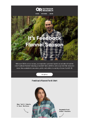 Outdoor Research - New and Improved Feedback Flannel
