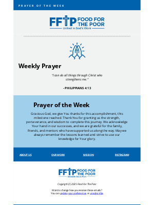 Food For The Poor - 🙏 Prayer of the Week