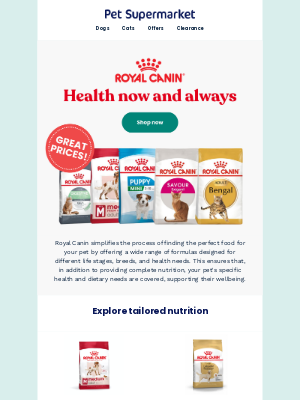 Pet-Supermarket (United Kingdom) - You'll love our prices on Royal Canin