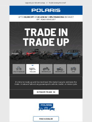 polaris - Trade In Your Polaris Vehicle