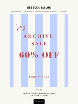 Rebecca Taylor - HEY! 60% OFF ARCHIVE SALE IS STILL ON - DON'T WAIT ⏳