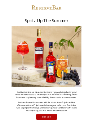 Reserve Bar - Discover Your Perfect Spritz