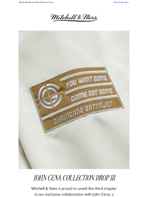 Mitchell & Ness Nostalgia Co - The Champ is Back | John Cena Collection III