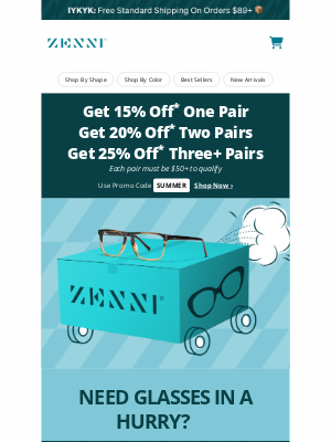 Zenni Optical - Emergency? Glasses That Arrive Fast! 🚀⏱️