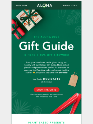 ALOHA - The ALOHA 2022 Gift Guide Is Here 🎁