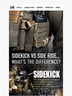 Defense Mechanisms - Sidekick vs. Side Ride Pouches