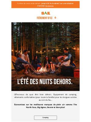 SAIL (Canada) - Économisez plus, campez plus ⛺⛺⛺