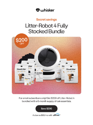 Litter-Robot - Secret offer inside: $200 off exclusive bundle