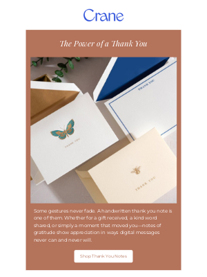 Crane & Co. - Why Every Drawer Needs Thank You Notes