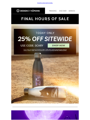 DesignByHumans - Fright Night Deals End Soon! 😱