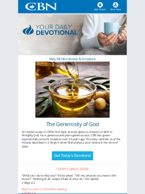 The Christian Broadcasting Network - Today's Daily Devotional 05/08