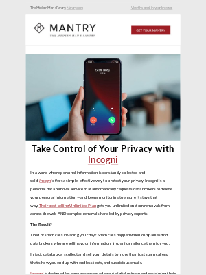 Mantry - Stop the Spam. Protect Your Data