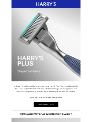 Harry's - Harry’s Plus: A decade in the making