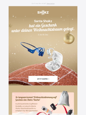 Shokz (Germany) - 🎅Lege Shokz unter den Weihnachtsbaum.