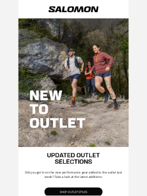 Salomon - Updated outlet styles