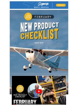 Sporty’s Pilot Shop - February New Product Checklist