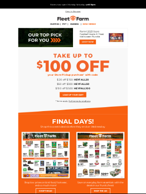 Mills E-Commerce Enterprises Inc. - Take up to $100 off your next purchase!