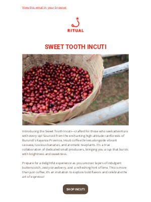 Ritual Coffee Roasters - Our Current Sweet Tooth Espresso