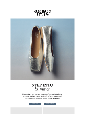 G.H. Bass & Co. - New Arrivals for Summer
