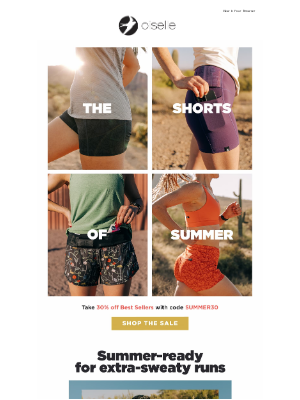 Oiselle - 30% OFF ☀️ summer’s best selling shorts