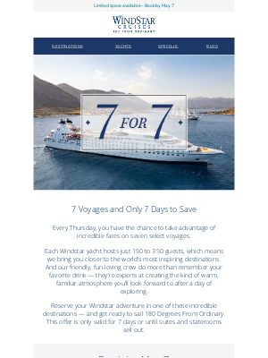 Windstar Cruises - 7-For-7: Sail Away & Save With These Cruise Savings