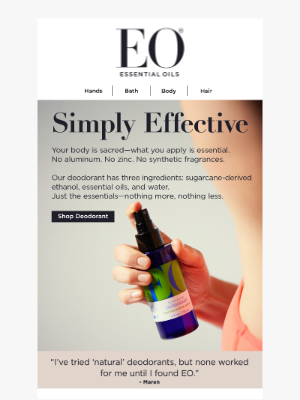 eoproducts.com - Transparency in every blue bottle