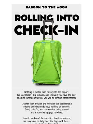 BABOON - 👇👇👇 THE BEST CHECKED BAG