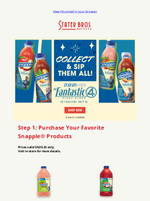 Stater Bros. - 💥Snapple x Fantastic Four is Here!
